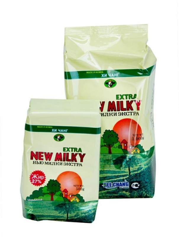 Сухие сливки «New Milky Extra» и «Sopyo Creamer-M» от завода изготовителя «Hee Chang Global Co., Ltd» (Республика Корея).