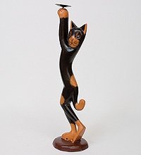 В1-0324 статуэтка кот черный (784649)