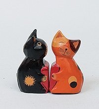 В1-0282 статуэтки mini кот и кошка поцелуй, набор 2 шт. (в упаковке) (784639)