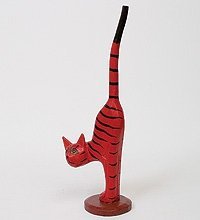 В1-0330 статуэтка кот полосатый 42 см. (784655)