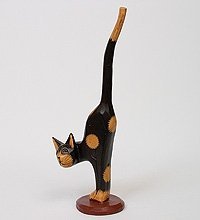 В1-0329 статуэтка кот черный 42 см. (784654)