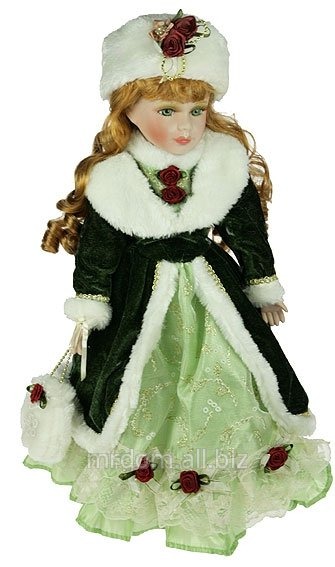 Фигурка интерьерная - кукла декоративная анжелика, фарфор 41см (734623)