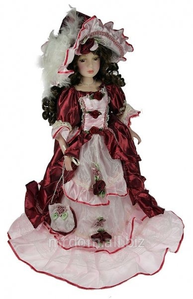 Фигурка интерьерная - кукла декоративная наталья, фарфор 46см (734627)