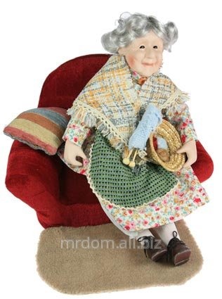 Фигурка интерьерная - кукла декоративная бабушка 46см (775357)