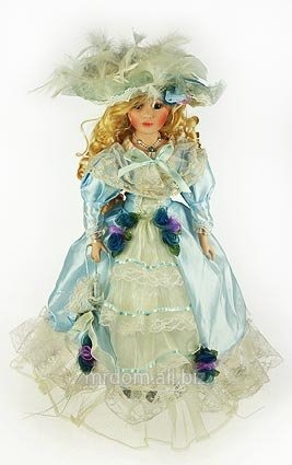Фигурка интерьерная - кукла декоративная снежана, фарфор 46см (762626)