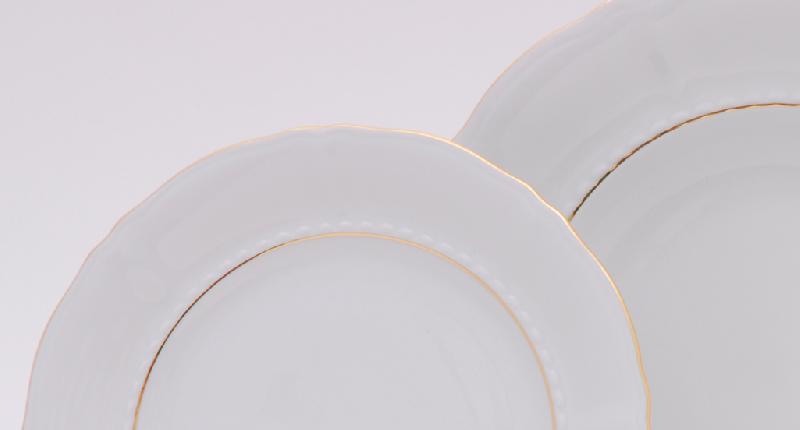 Набор тарелок десертных 6шт 19см, форма сабина, 1139, фарфор, leander (655460)