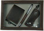 Подарочный набор "viron": авторучка, ключница, визитница 21*15*4см" (662213)