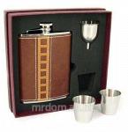 Подарочный набор "viron": фляжка 8oz, 2 стаканчика, воронка" (662282)