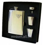 Подарочный набор "viron": фляжка 6oz, воронка, 2 стакана" (662278)