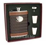Подарочный набор "viron": фляжка 8oz, 2 стаканчика, воронка" (662287)