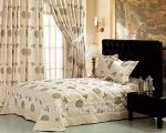 Шторы 270х275см.(узор) и подхваты (10х80см.) молочный, 70% хлопок, 30% полиэстер (615766)
