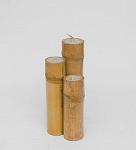 70-004 подсвечник бамбук со свечой 30 см (874897)