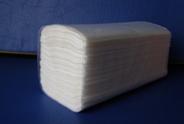 Однослойные бумажные полотенца V-сложения
