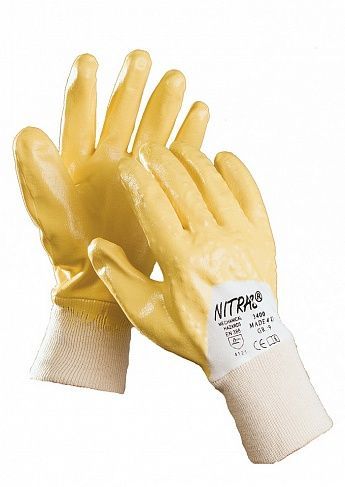 Перчатки с нитриловым покрытием, облегченные (Nitras), 03400