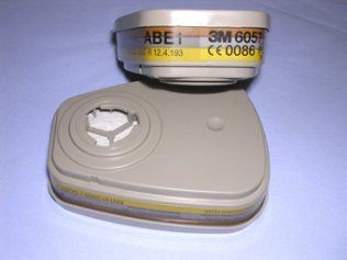 Сменный патрон 6057 от органических паров и кислых газов (с байонетным креплением для полумасок и масок ЗМ)