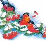 Салфетки праздничные двухслойные Зимние пташки