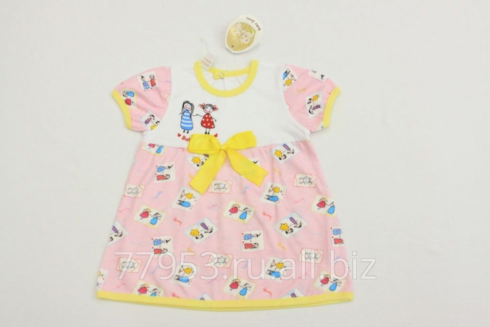 Платье детское baby smile 3871-к-14 кулирная гладь, размер 48-80