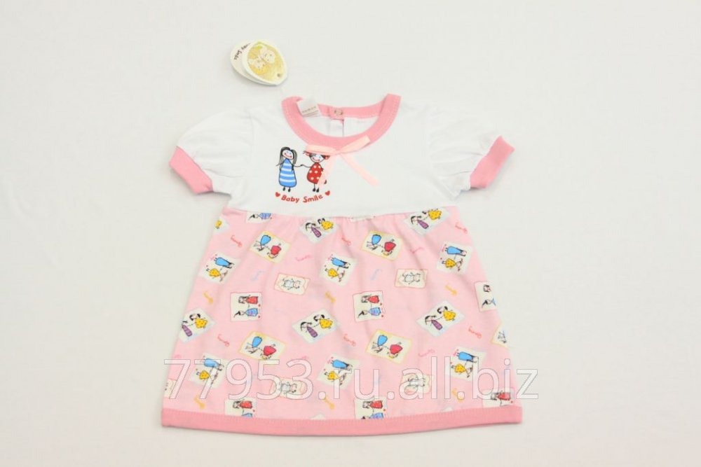 Платье детское baby smile 3870-к-14 кулирная гладь, размер 48-80