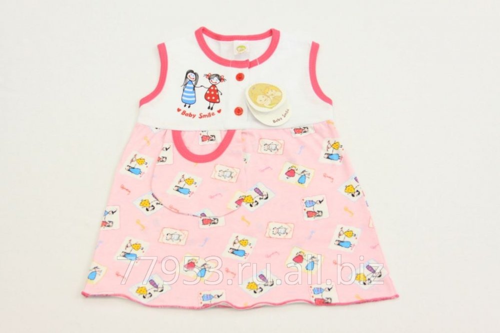 Платье с карманом baby smile 3855-к-14 кулирная гладь, размер 48-80