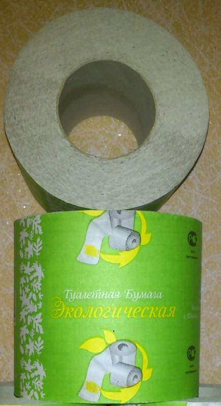 Туалетная бумага Экологическая серая с втулкой 1*24