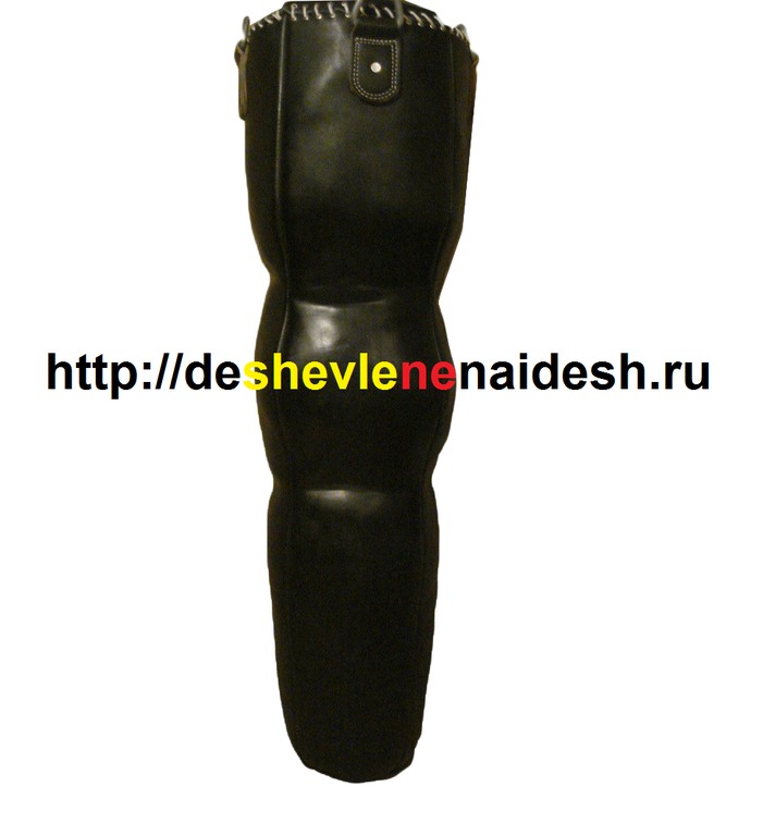 Боксёрский мешок из натуральной кожи тип Силуэт трехсенкционный ( МБНТ 22-3 ,диаметр 25, высота 85 см, вес 20-25 кг ) 621