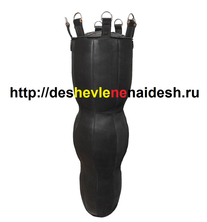 Боксёрский мешок из натуральной кожи тип Силуэт Трехсенкционный ( МБНТ22-16 ,диаметр 40, высота 180 см, вес 90-95 кг ) 634