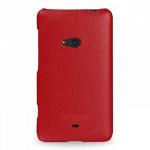 Чехол-флип  кожаный Melkco для Nokia  625 красный