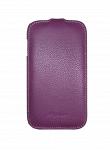 Чехол Melkco кожаный   для HTC One m7 фиолетовый
