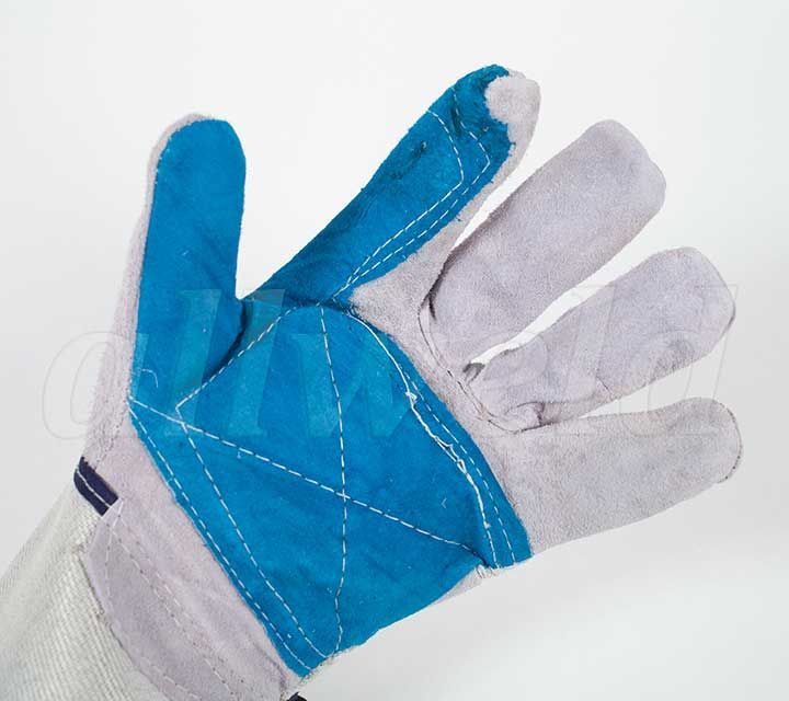 Перчатки спилковые комбинированные с усиленным наладонником GCE
