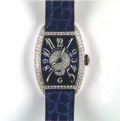 Часы наручные Franck Muller Cintree Curvex Diamond Yello gold 35x25mm