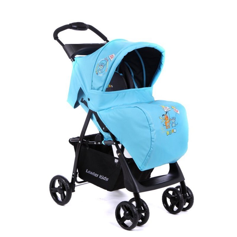 Коляска прогулочная Leader Kids В 110 бирюзовый серый 2014