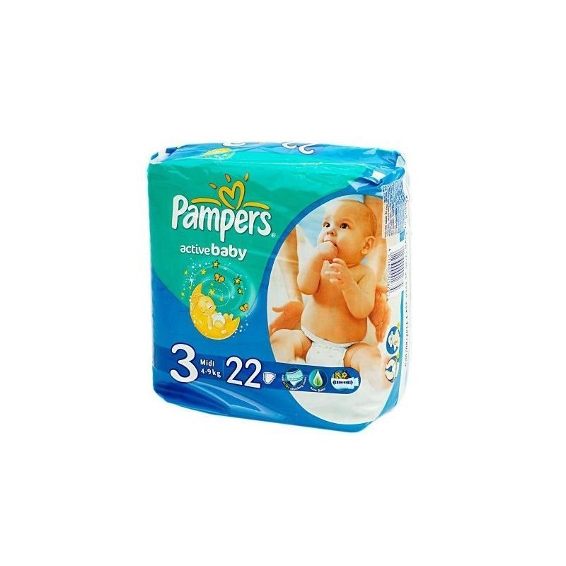 Подгузники Pampers Active Baby Стандарт 3 4-9 кг 22 шт
