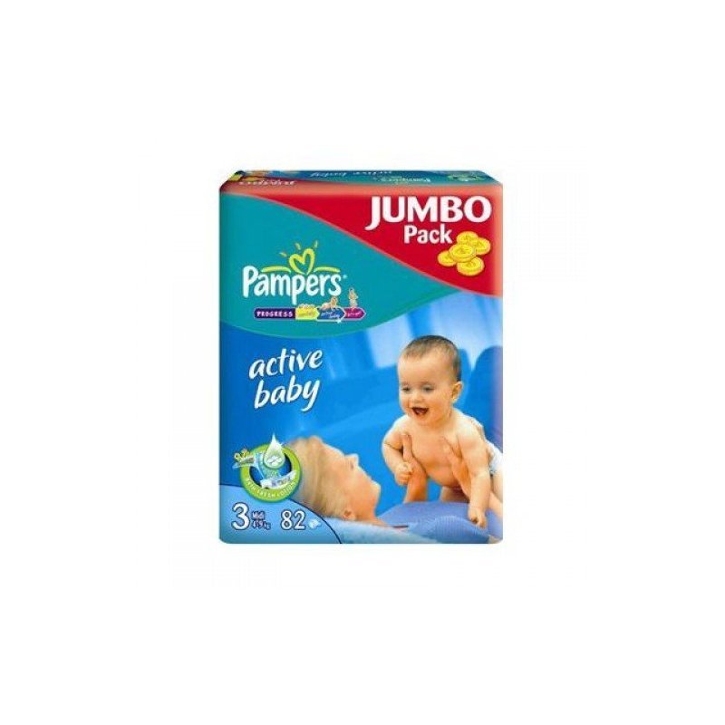 Подгузники Pampers Active Baby Джайнт 3 4-9 кг 96 шт