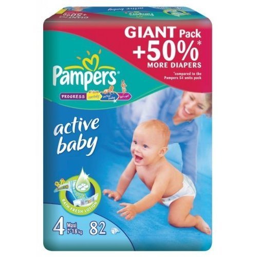 Подгузники Pampers Active Baby Джайнт 4 7-14 кг 82 шт
