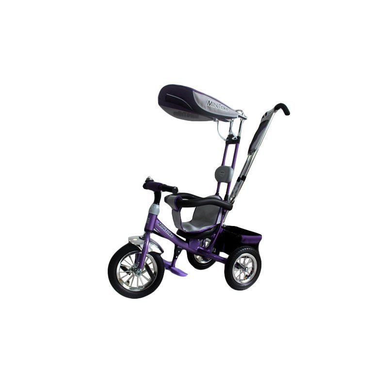 Велосипед 3-х колесный Надувные колеса фиолетовый Minni Trike LT-950 A