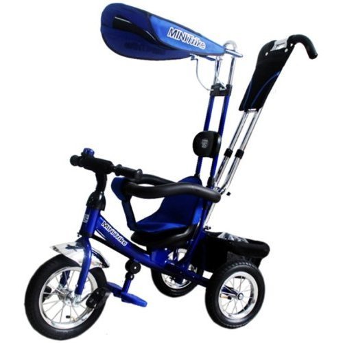 Велосипед 3-х колесный Надувные колеса синий Minni Trike LT-950 A