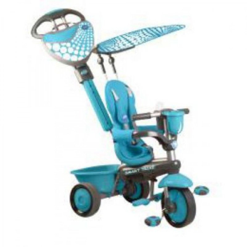 Велосипед Smart Trike 3х кол, мод."Dream",подножка,бампер,цв.синий,(2шт/к),EVA-кол.,Китай GL00011695