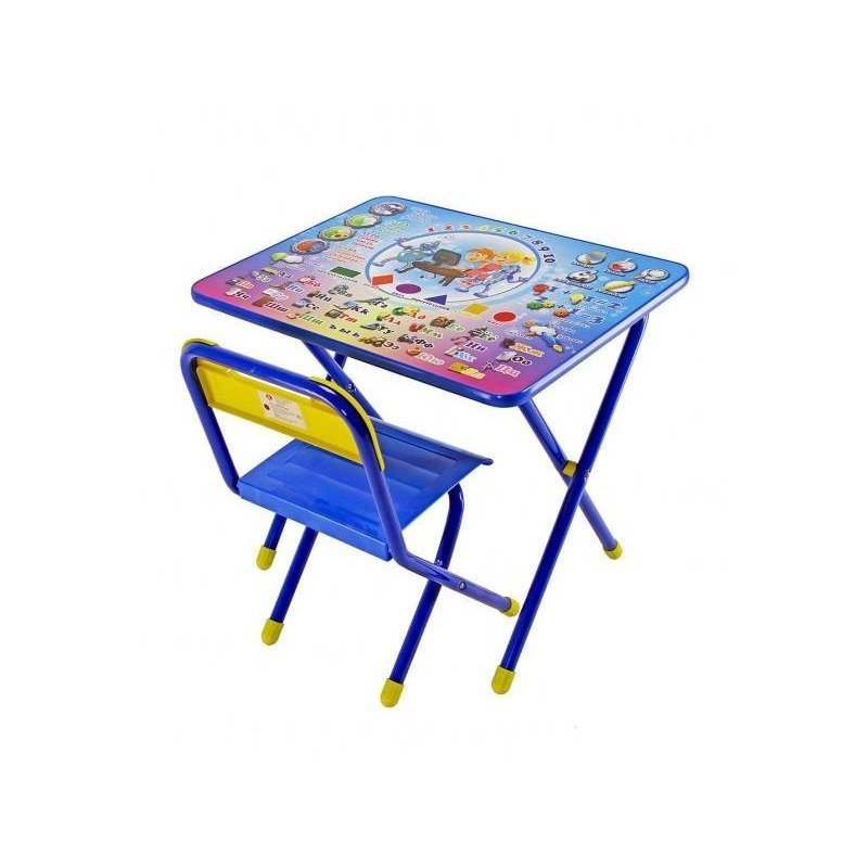 Набор мебели "Дэми" №1 (стол+стул) "Электроник", (син) GL000026495