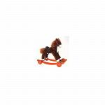 Качалка-игрушка Lider Kids &quot;Пони&quot;(КОР+БЕЛ+РЫЖ),(4шт/к),озвуч,шевел.ртом,с колес,выс.посадки 40см,(76