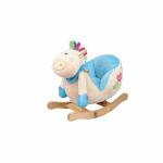 Качалка-игрушка Lider Kids &quot;Лошадка&quot;, БЕЛЫЙ+ГОЛУБОЙ, 1шт/кор., озвученная, с креслицем, (55*63*46),