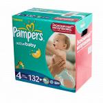 Подгузники Pampers Active Baby Mega 4 7-14 кг 132 шт