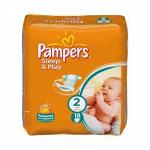 Подгузники Pampers Sleep and Play Стандарт 2 3-6 кг 18 шт