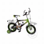 Велосипед Leader Kids 2-кол, (1 шт/к), (2-4 года), (салат),багажник ,ручной тормоз, трен.кол.,Китай