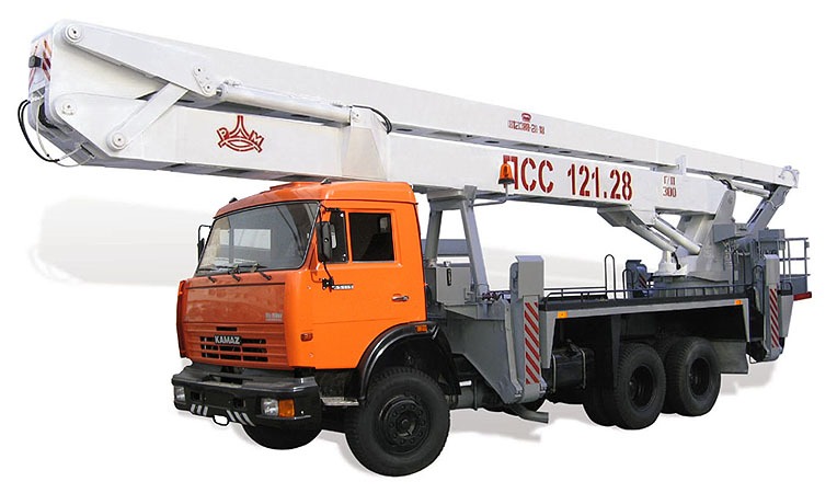 Автогидроподъемник ПСС-121.28 (АГП-28) на шасси КАМАЗ-65115 (6х4)