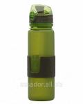 Бутылка силиконовая compact drink зелёная