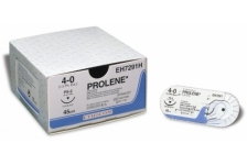 Материал шовный  Пролен 7/0, 60 см, синий ,код EP8766H , игла Кол.EVERPOINT 8 мм х 2, 3/8 ;упаковка 36 , фирма Ethicon