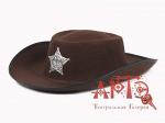 Шляпа фетровая мужская шерифа
