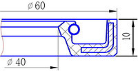 Сальник 40х60х10 ГОСТ 8752-79