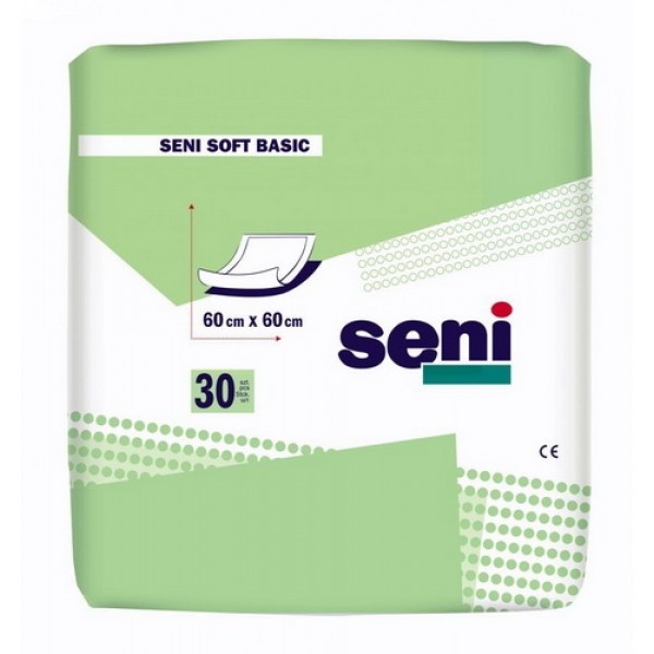 Впитывающие пеленки Seni Seni Soft Basic 60х60 см (600 мл) 30 шт.