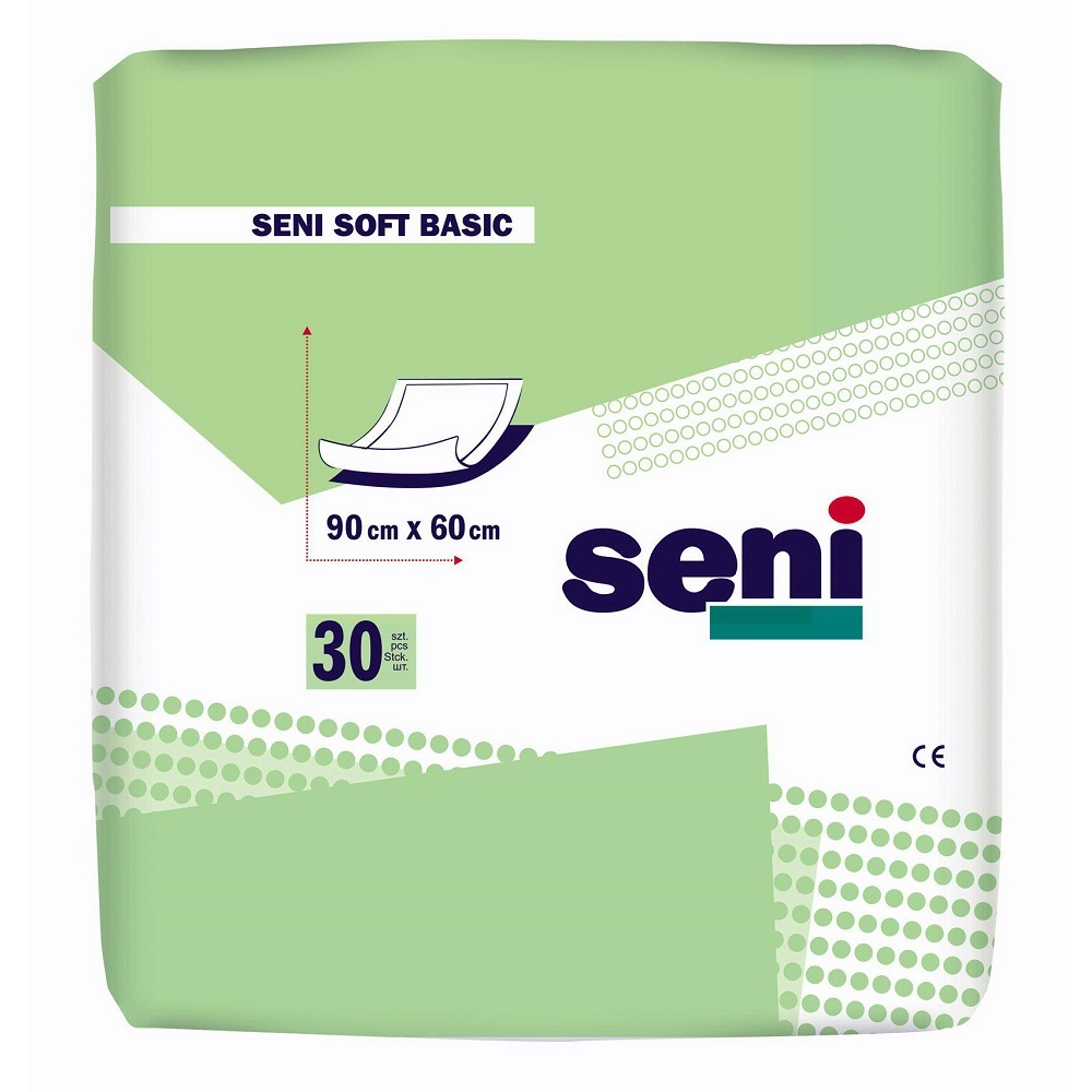 Впитывающие пеленки Seni Seni Soft Basic 60х90 см (900 мл) 30 шт.